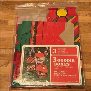 New Vintage Christmas Gift Goodie Boxes & Card Holders